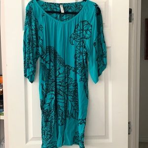 Teal/Black Wahine Tia dress size Medium
